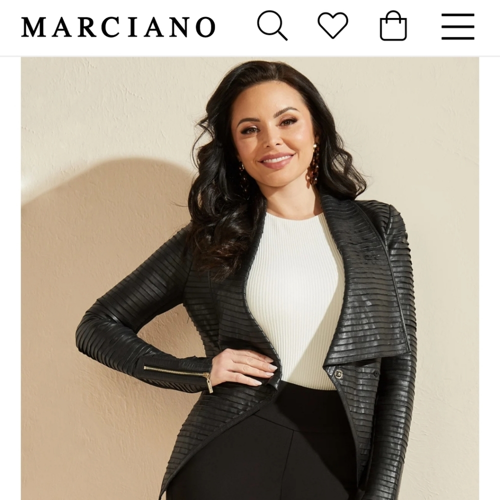 XS Marciano genuine lamb leather jacket